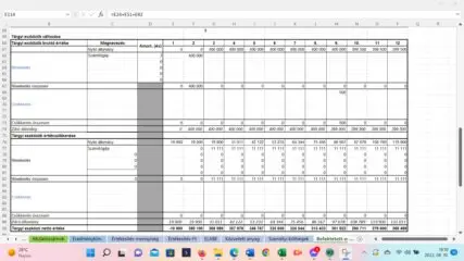 Befektetett eszközök adatai